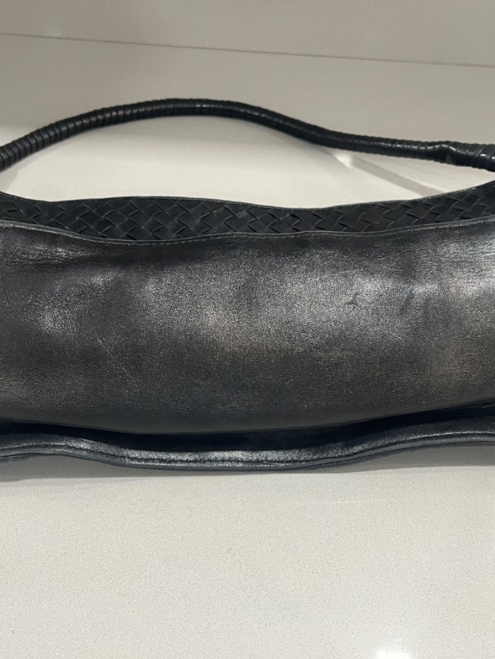 Black Bottega Veneta Handbag.  Made in Italy. - Picture 3 of 12